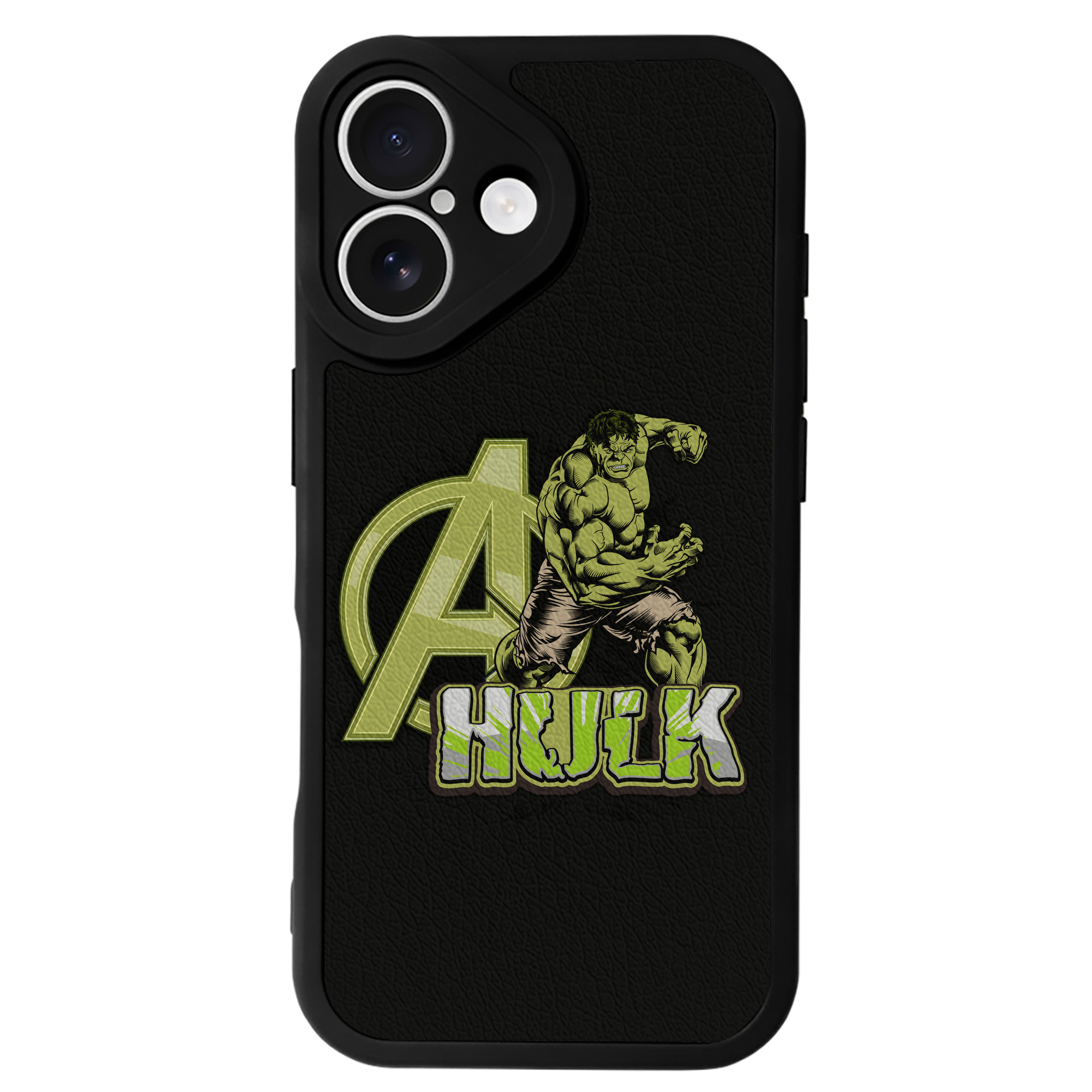 （画像用） アベンジャーズ The Avengers 【iPhone 16シリーズ対応】シリコンスマホケース（レザー調） 材質：シリコン